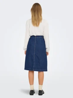 JDYOLIVIA Denim Jeansrock Langer Rock