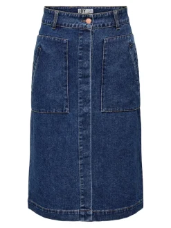 JDYOLIVIA Denim Jeansrock Langer Rock