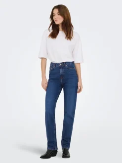 JDYPETRA Hohe Taille Straight Fit Jeans