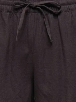 JDYSAY Hohe Taille Normal geschnitten Leinen Shorts