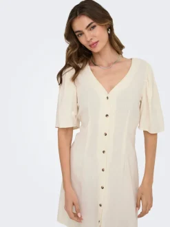 JDYSAY Leinen Kurzes Kleid