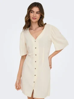 JDYSAY Leinen Kurzes Kleid