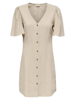 JDYSAY Leinen Kurzes Kleid