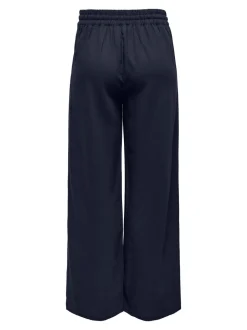 JDYSAY Locker geschnitten Leinen Hose mit weitem Beinschnitt
