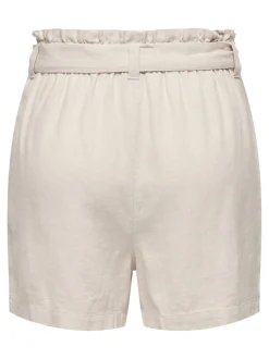 JDYSAY Mittlere Taille Normal geschnitten Leinen Shorts