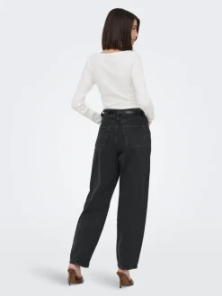 JDYSUSIE Mittlere Taille Weiter Beinschnitt Jeans