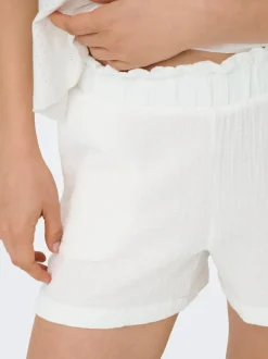 JDYTHEIS Mittlere Taille Normal geschnitten Paperbag Shorts