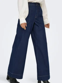 JDYVANNII Hohe Taille Weiter Beinschnitt Jeans
