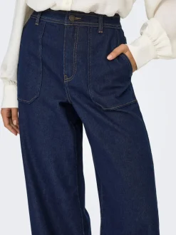 JDYVANNII Hohe Taille Weiter Beinschnitt Jeans