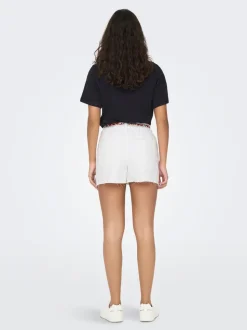 JDYZIGGA Hohe Taille Locker geschnitten Jeans-Shorts