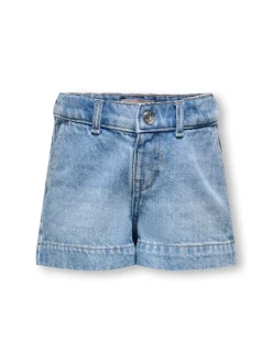 KMGCOMET Mittlere Taille Weiter Beinschnitt Jeans-Shorts