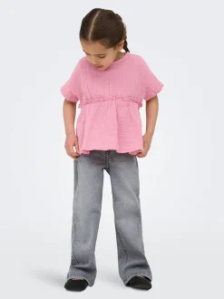 KMGJUICY Mittlere Taille Weiter Beinschnitt Jeans
