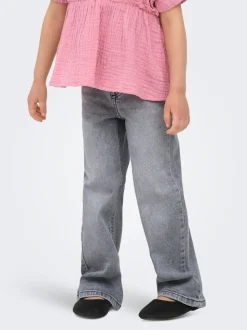 KMGJUICY Mittlere Taille Weiter Beinschnitt Jeans