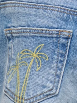 KMGROBYN Gerade geschnitten Jeans-Shorts