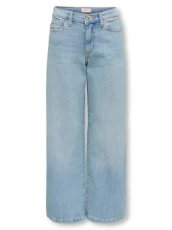 KOGBROOME Hohe Taille Weiter Beinschnitt Jeans