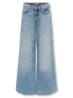 KOGBROOME Hohe Taille Weiter Beinschnitt Jeans