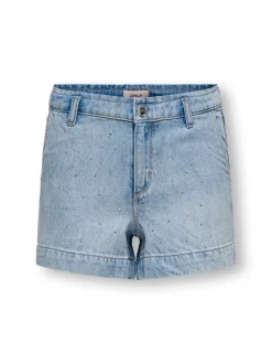 KOGCOMET Mittlere Taille Weiter Beinschnitt Jeans-Shorts