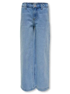 KOGCOMET Mittlere Taille Weiter Beinschnitt Jeans