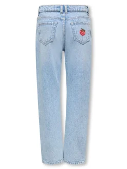 KOGDAD Mittlere Taille Gerade geschnitten Jeans