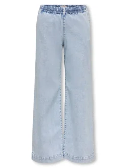 KOGDEIA Hohe Taille Weiter Beinschnitt Jeans