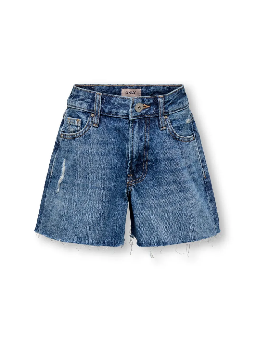KOGGABI Hohe Taille Normal geschnitten Jeans-Shorts