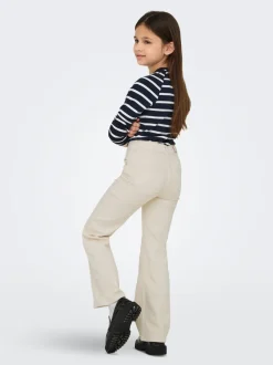 KOGJUICY Hohe Taille Weiter Beinschnitt Verkürzt Jeans