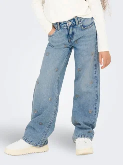 KOGJUICY Hohe Taille Weiter Beinschnitt Jeans