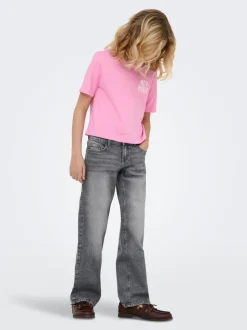 KOGJULLES Niedrige Taille Gerade geschnitten Jeans