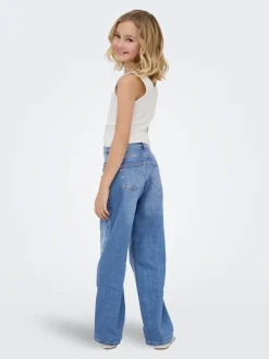 KOGJULLES Niedrige Taille Gerade geschnitten Jeans