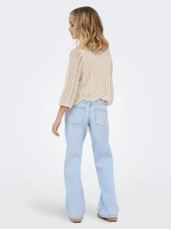KOGJULLES Niedrige Taille Gerade geschnitten Jeans