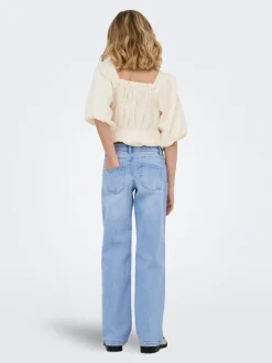 KOGJULLES Niedrige Taille Gerade geschnitten Jeans