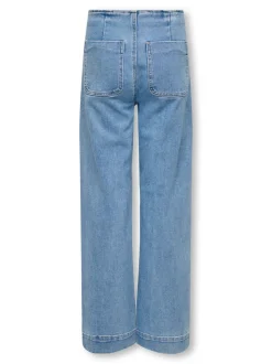 KOGMADELINE Hohe Taille Weiter Beinschnitt Jeans