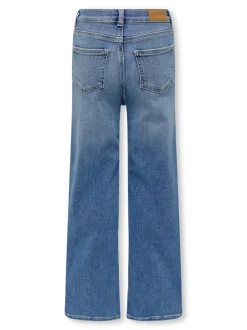 KOGMADISON Mittlere Taille Weiter Beinschnitt Jeans