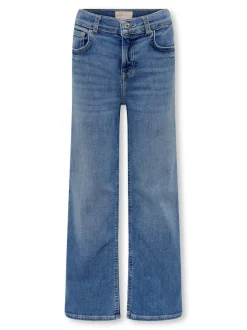 KOGMADISON Mittlere Taille Weiter Beinschnitt Jeans