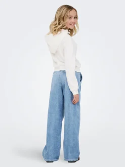 KOGPALMA Mittlere Taille Weiter Beinschnitt Jeans
