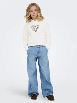 KOGPALMA Mittlere Taille Weiter Beinschnitt Jeans