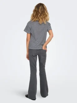 KOGRAIN Mittlere Taille Flared Jeans