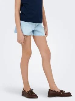 KOGROBYN Hohe Taille Normal geschnitten Jeans-Shorts