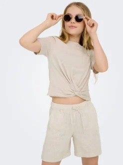 KOGSIESTA Locker geschnitten Leinen Shorts