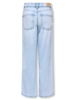 KOGSILKY Hohe Taille Weiter Beinschnitt Jeans