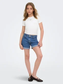 KOGVEGA Normal geschnitten Jeans-Shorts