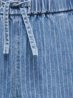 KOGYASMIN Mittlere Taille Weiter Beinschnitt Jeans