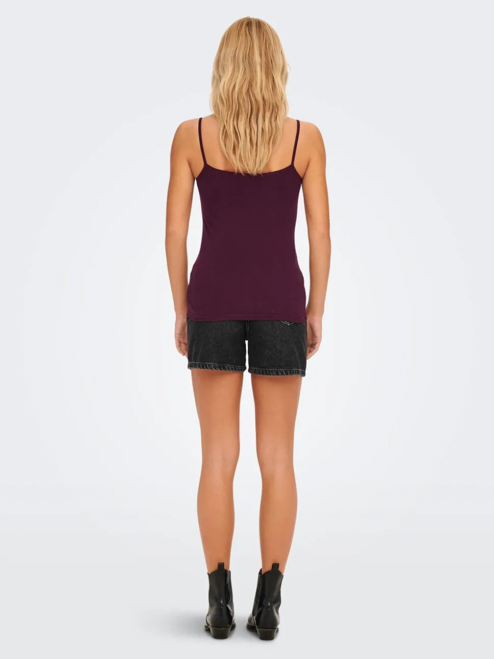Normal geschnitten Rundhals Tank-Top