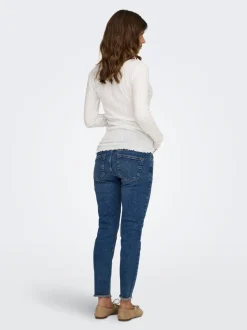 OLMBLUSH Mittlere Taille Skinny Fit Knöchellang Jeans