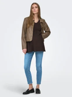 OLMBLUSH Mittlere Taille Skinny Fit Knöchellang Jeans