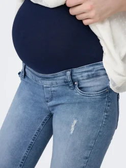 OLMBLUSH Mittlere Taille Skinny Fit Knöchellang Jeans