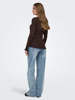 OLMBLUSH Weiter Beinschnitt Jeans