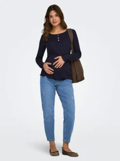 OLMCATWALK Hohe Taille Hohe Taille Knöchellang Jeans