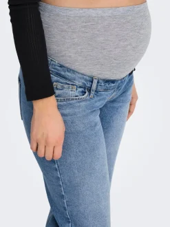OLMJUICY Hohe Taille Gerade geschnitten Jeans