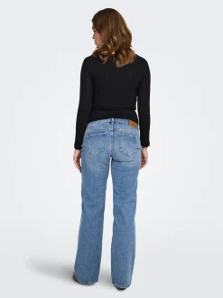 OLMJUICY Hohe Taille Gerade geschnitten Jeans